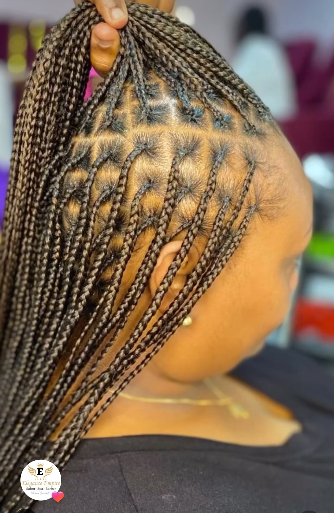 Braided hairstyle